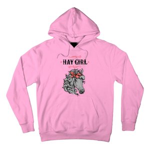 Horse Funny Gift For Girls And Women Horse With Bandana Hay Girl Cool Gift Hoodie