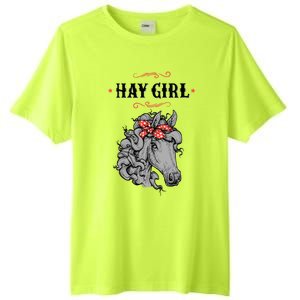 Horse Funny Gift For Girls And Women Horse With Bandana Hay Girl Cool Gift Tall Fusion ChromaSoft Performance T-Shirt