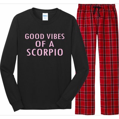 Horoscope Funny Gift Scorpio Zodiac Sign Gift Long Sleeve Pajama Set