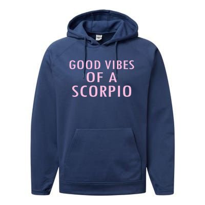 Horoscope Funny Gift Scorpio Zodiac Sign Gift Performance Fleece Hoodie