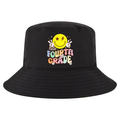 Hello Fourth Grade Funny Smile Face 4th Grade Back To School Cool Comfort Performance Bucket Hat