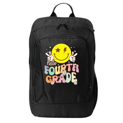 Hello Fourth Grade Funny Smile Face 4th Grade Back To School City Backpack