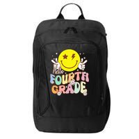 Hello Fourth Grade Funny Smile Face 4th Grade Back To School City Backpack