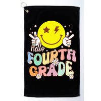 Hello Fourth Grade Funny Smile Face 4th Grade Back To School Golf Towel