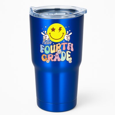 Hello Fourth Grade Funny Smile Face 4th Grade Back To School Tumbler