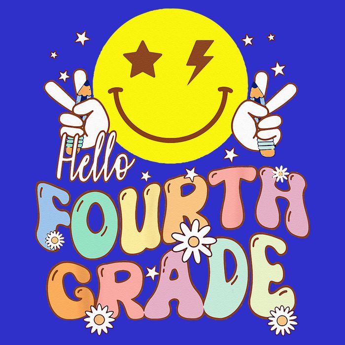 Hello Fourth Grade Funny Smile Face 4th Grade Back To School Tumbler