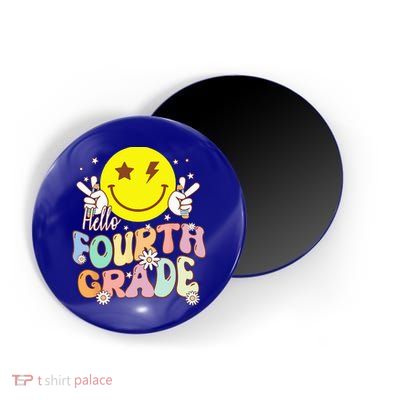 Hello Fourth Grade Funny Smile Face 4th Grade Back To School Magnet