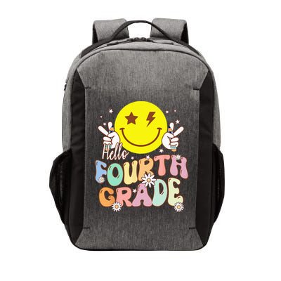 Hello Fourth Grade Funny Smile Face 4th Grade Back To School Vector Backpack
