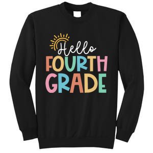 Hello Fourth Grade Team 4th Grade Back To School Teacher Sweatshirt