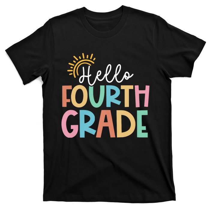 Hello Fourth Grade Team 4th Grade Back To School Teacher T-Shirt