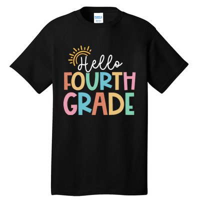 Hello Fourth Grade Team 4th Grade Back To School Teacher Tall T-Shirt