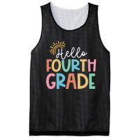 Hello Fourth Grade Team 4th Grade Back To School Teacher Mesh Reversible Basketball Jersey Tank