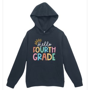 Hello Fourth Grade Team 4th Grade Back To School Teacher Urban Pullover Hoodie