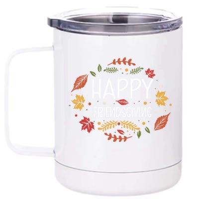 Happy Friendsgiving Gift 12 oz Stainless Steel Tumbler Cup