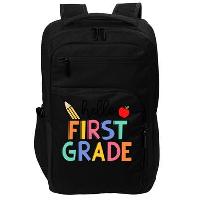 Hello First Grade Team 1st Grade Back To School Teacher Impact Tech Backpack