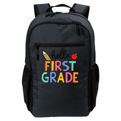 Hello First Grade Team 1st Grade Back To School Teacher Daily Commute Backpack