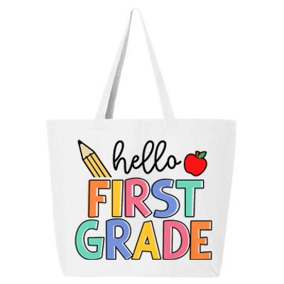 Hello First Grade Team 1st Grade Back To School Teacher 25L Jumbo Tote