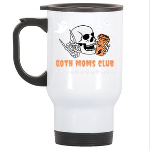 Halloween Funny Goth Moms Club Spooky Gothic Mom Mama Gift Stainless Steel Travel Mug