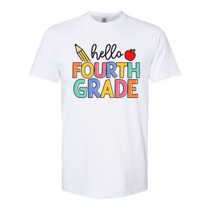 Hello Fourth Grade Team 4th Grade Back To School Teacher Softstyle CVC T-Shirt