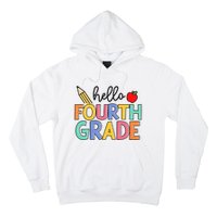 Hello Fourth Grade Team 4th Grade Back To School Teacher Hoodie