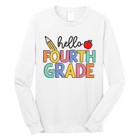 Hello Fourth Grade Team 4th Grade Back To School Teacher Long Sleeve Shirt