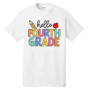 Hello Fourth Grade Team 4th Grade Back To School Teacher Tall T-Shirt