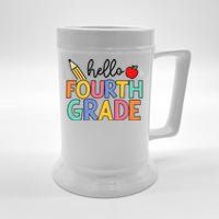 Hello Fourth Grade Team 4th Grade Back To School Teacher Beer Stein