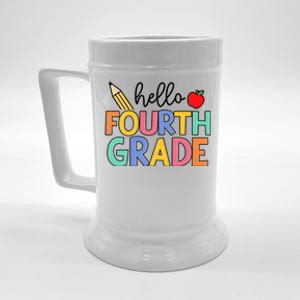 Hello Fourth Grade Team 4th Grade Back To School Teacher Beer Stein