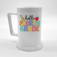 Hello Fourth Grade Team 4th Grade Back To School Teacher Beer Stein