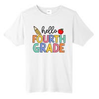 Hello Fourth Grade Team 4th Grade Back To School Teacher Tall Fusion ChromaSoft Performance T-Shirt