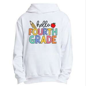 Hello Fourth Grade Team 4th Grade Back To School Teacher Urban Pullover Hoodie