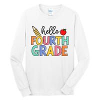 Hello Fourth Grade Team 4th Grade Back To School Teacher Tall Long Sleeve T-Shirt