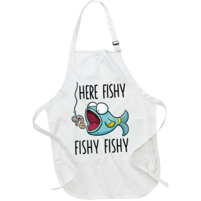 Here Fishy Girl Cute Fish Funny Fishing Gift Apron