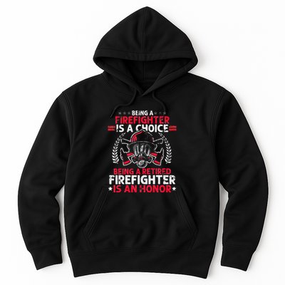 Heroic Fireman Gift Idea Retired Firefighter Hoodie