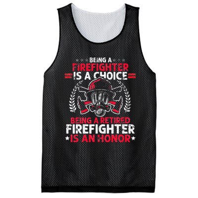 Heroic Fireman Gift Idea Retired Firefighter Mesh Reversible Basketball Jersey Tank