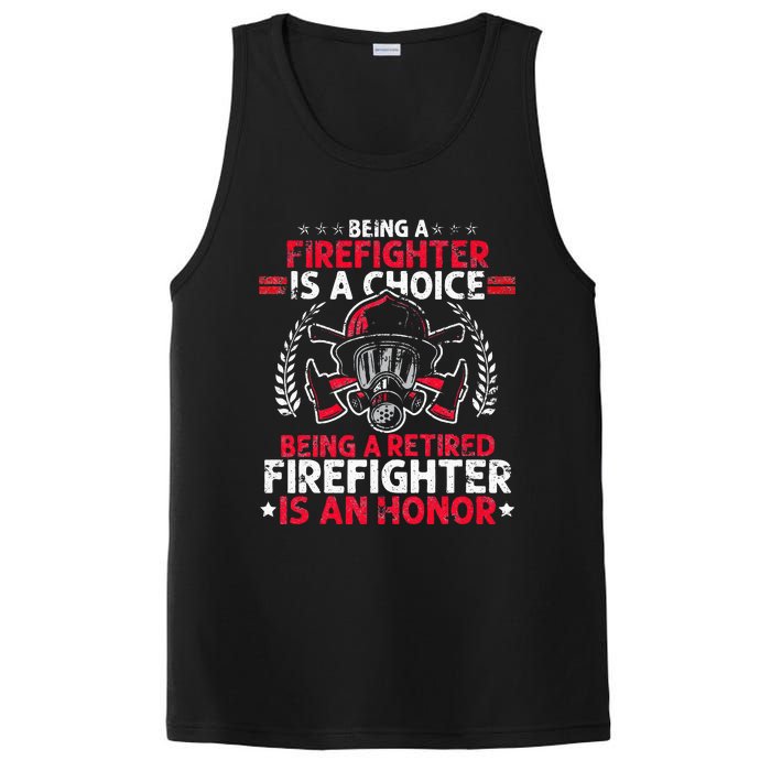 Heroic Fireman Gift Idea Retired Firefighter PosiCharge Competitor Tank