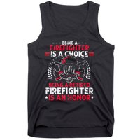 Heroic Fireman Gift Idea Retired Firefighter Tank Top