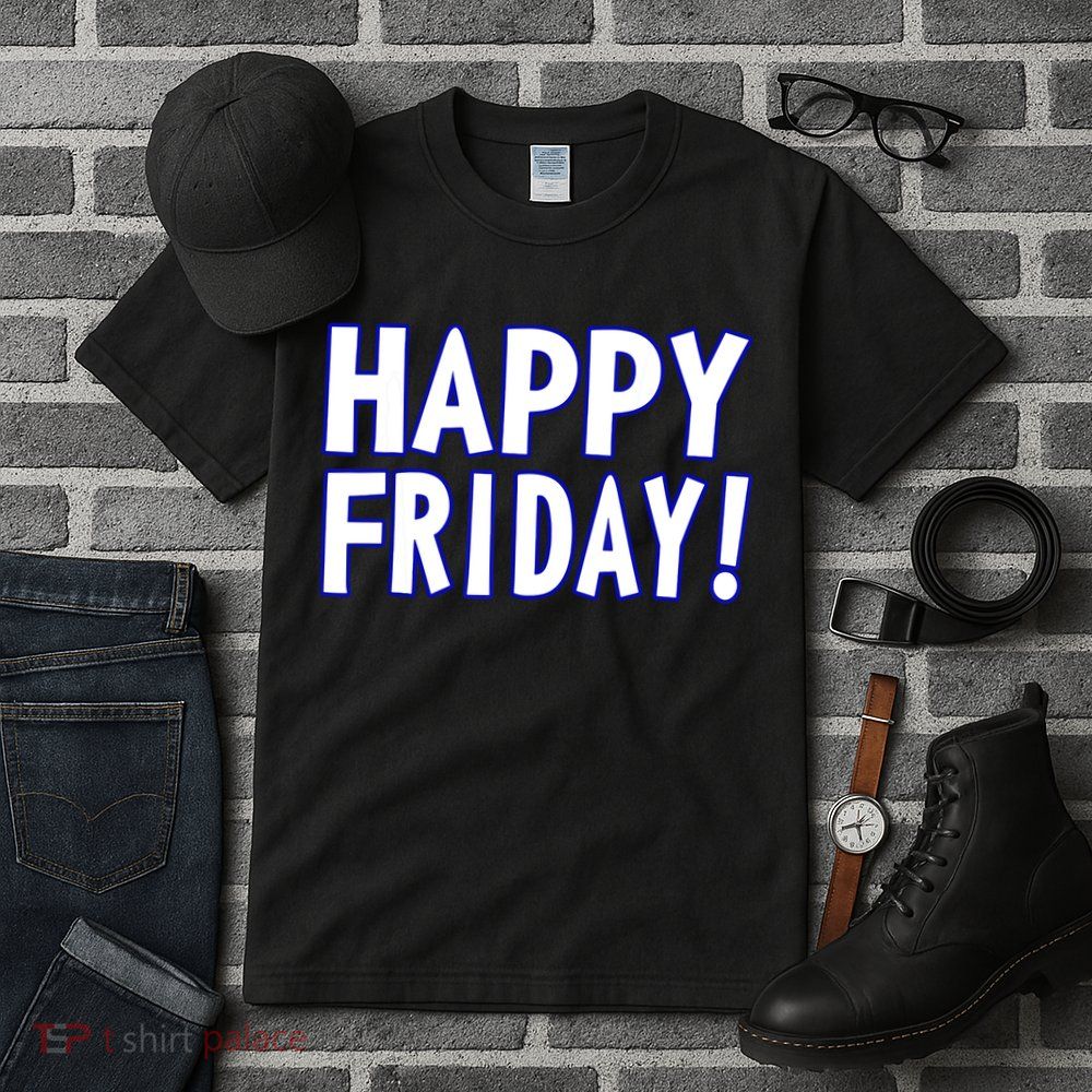 Happy Friday Gif Weekend Celebration Work Office Tall T-Shirt