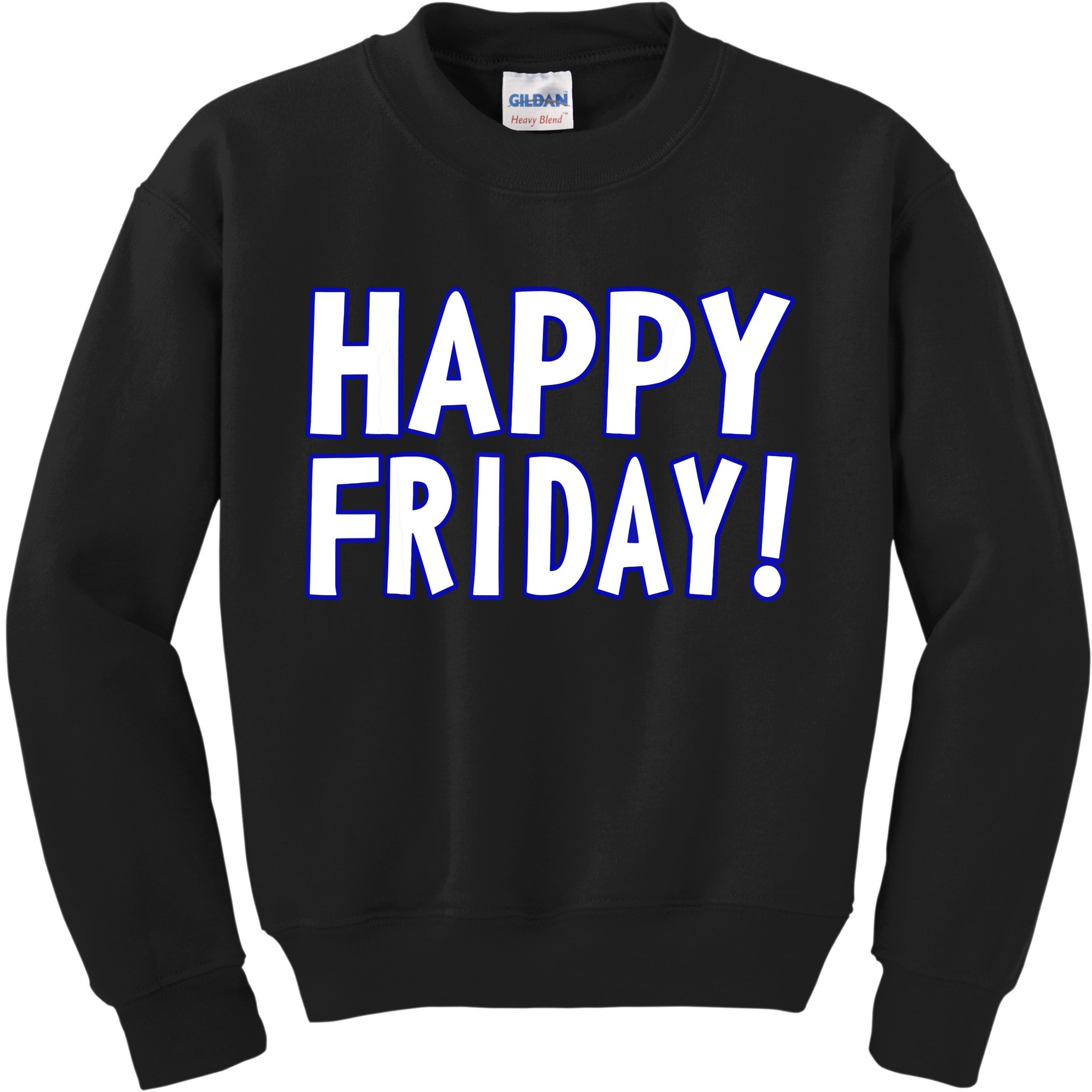 Happy Friday Gif Weekend Celebration Work Office Kids Sweatshirt