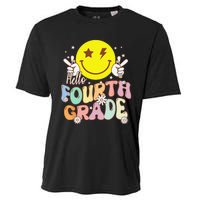 Hello Fourth Grade Funny Smile Face 4th Grade Back To School Cooling Performance Crew T-Shirt