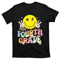 Hello Fourth Grade Funny Smile Face 4th Grade Back To School T-Shirt