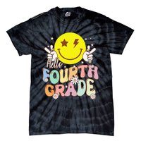 Hello Fourth Grade Funny Smile Face 4th Grade Back To School Tie-Dye T-Shirt