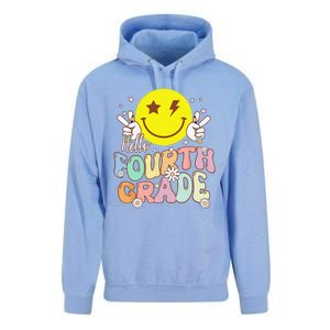 Hello Fourth Grade Funny Smile Face 4th Grade Back To School Unisex Surf Hoodie