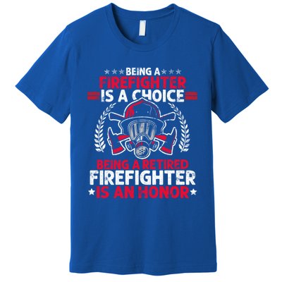 Heroic Fire Gift Idea Retired Firefighter Great Gift Premium T-Shirt