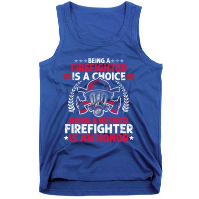 Heroic Fire Gift Idea Retired Firefighter Great Gift Tank Top