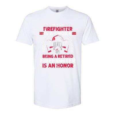 Heroic Fire Gift Idea Retired Firefighter Great Gift Softstyle CVC T-Shirt