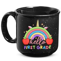 Hello First Grade Rainbow Back To School 15oz Campfire Ceramic Mug