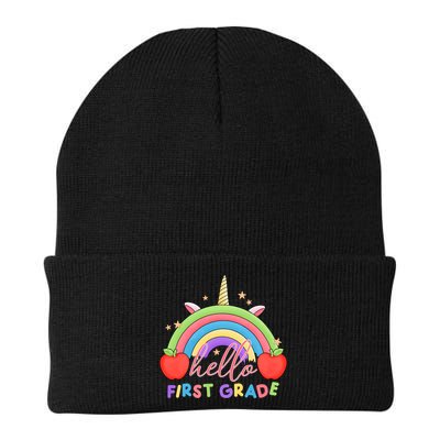 Hello First Grade Rainbow Back To School Beanie