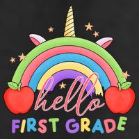 Hello First Grade Rainbow Back To School Trucker Hat