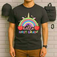 Hello First Grade Rainbow Back To School T-Shirt